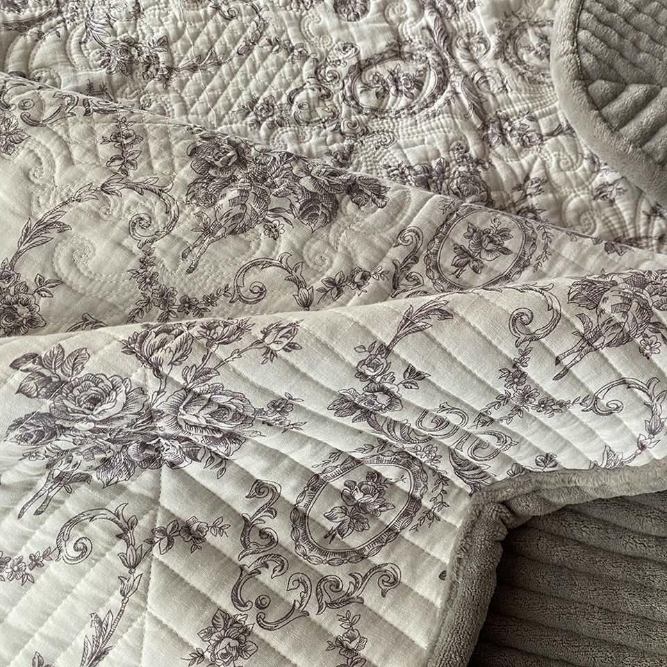 マルチカバー シルバーグレー 布製 リバーシブル インテリア雑貨 画像3