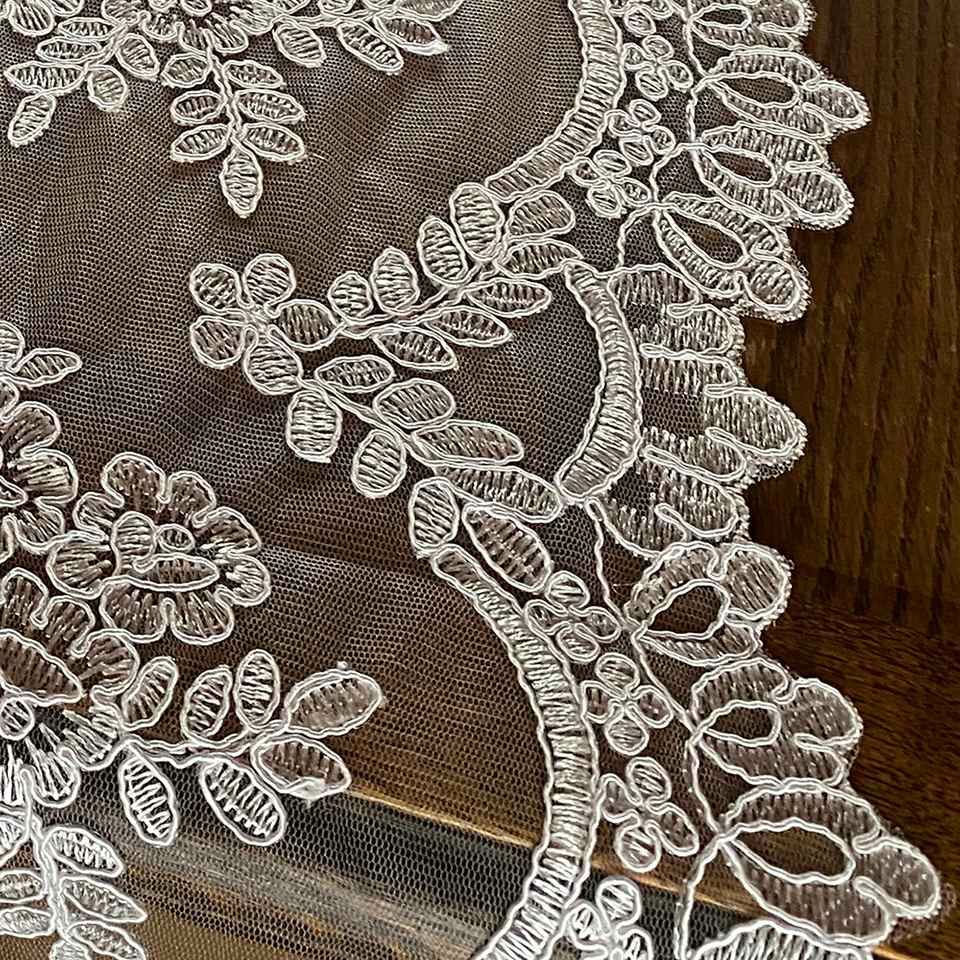 テーブルセンター 敷物 ファブリック レース 刺繍 インテリア雑貨 画像3