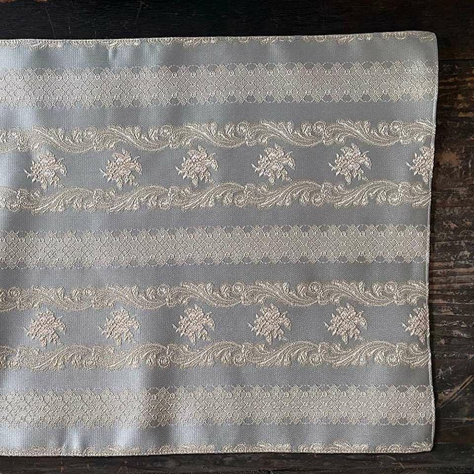 ランチョンマット ライトブルー×ベージュ プレースマット 布製 インテリア雑貨 画像2