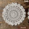 ドイリー 円形 花瓶敷 ファブリック レース 機械編み インテリア雑貨 画像1サムネイル