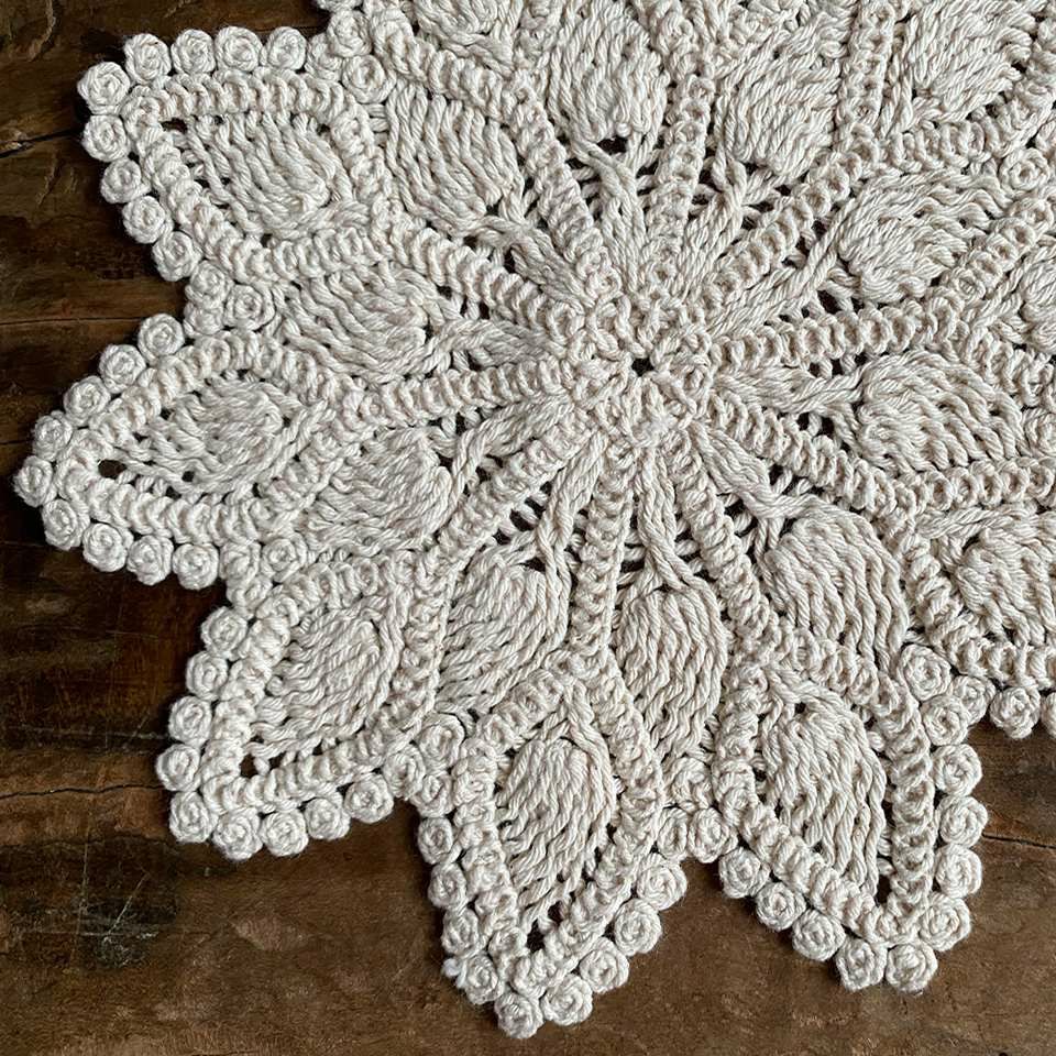 ドイリー 花瓶敷 ファブリック レース 機械編み インテリア雑貨 画像2