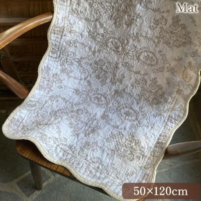 ✌ヒスクローネ 大判　マットラグ　カーペット　さえら　ロココ調　　じゅうたん よろずやマルシェ本店 | イケヒコ ノート ラグカーペット 長方形 90