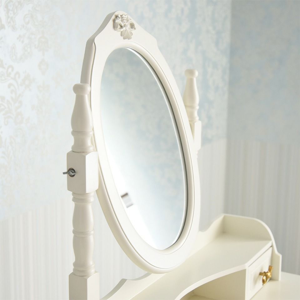 初売り限定 ロココ調 スノーホワイト ベッドルーム 3点パック 姫系家具 画像9