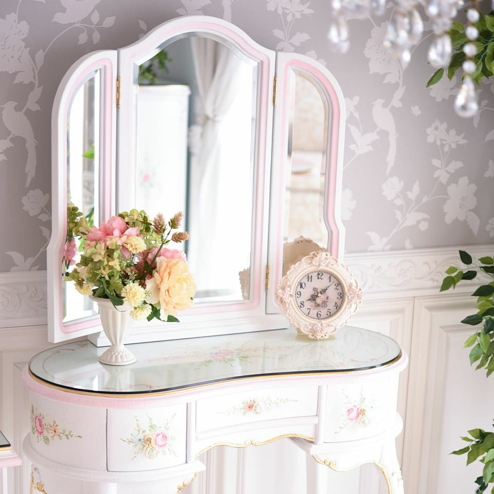 初売り限定 ロココ調 ベッドルーム 5点パック キングベッド 画像6