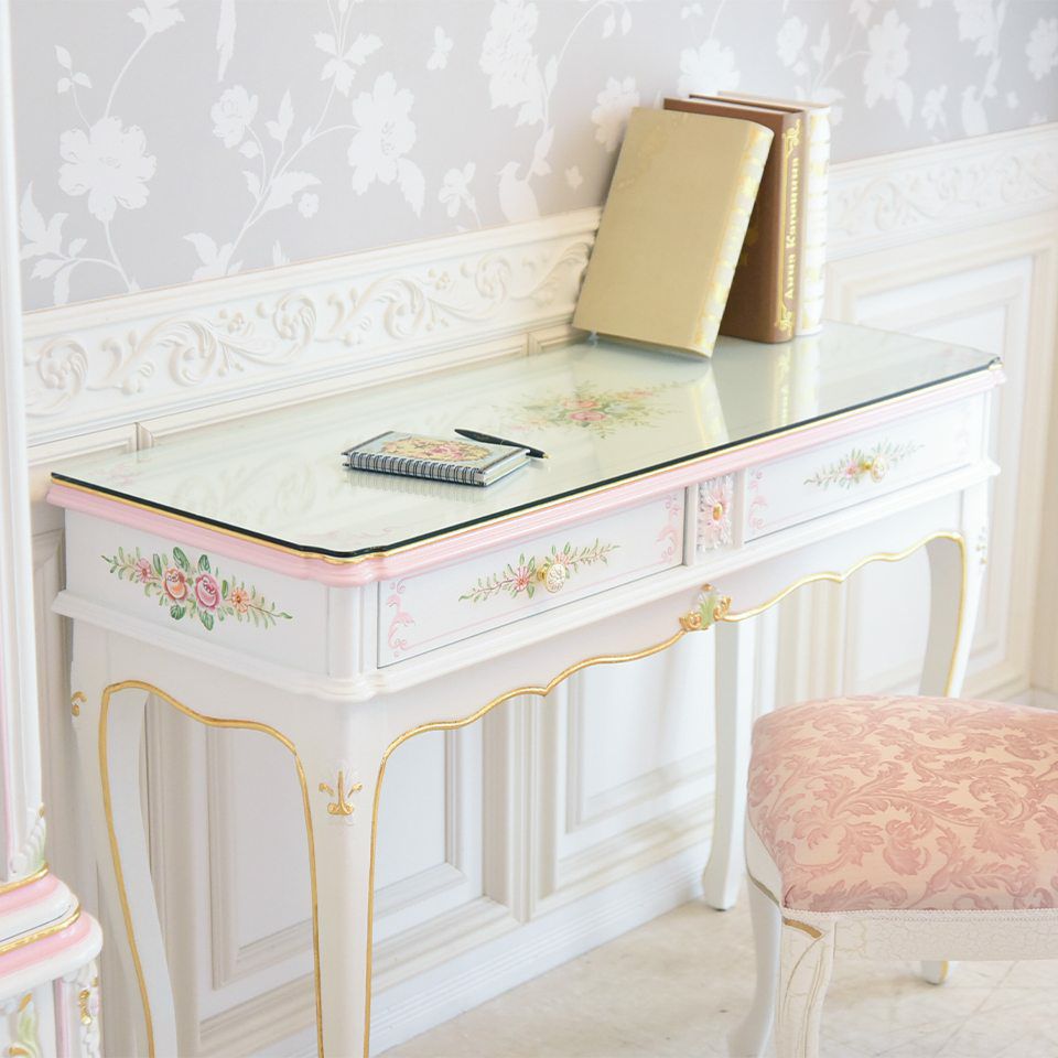 初売り限定 ロココ調 ベッドルーム 5点パック キングベッド 画像13