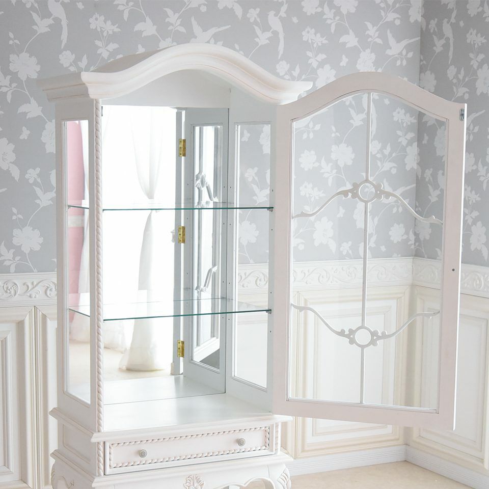 初売り限定 ロココ調 ダイニング家具 2点パック 4人用テーブル キャビネット 画像5