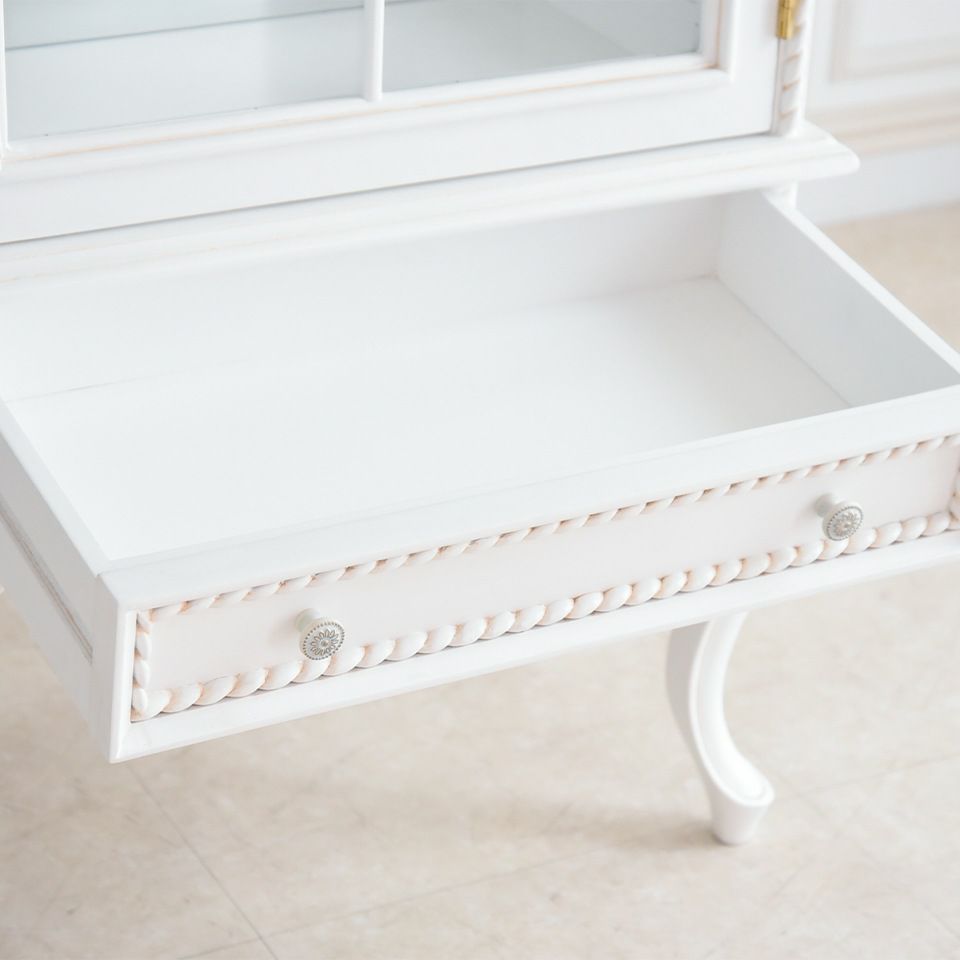 初売り限定 ロココ調 ダイニング家具 2点パック 4人用テーブル キャビネット 画像7