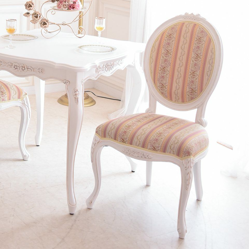 初売り限定 ロココ調 ダイニング家具 2点パック 4人用テーブル キャビネット 画像14