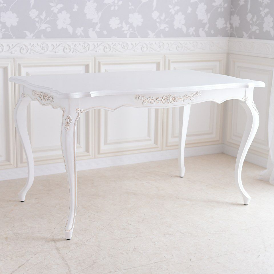 初売り限定 ロココ調 ダイニング家具 2点パック 4人用テーブル キャビネット 画像15