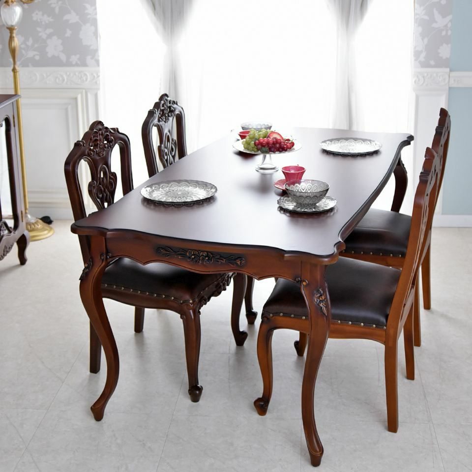 初売り限定 クイーンアン クラシック ダイニングルーム 3点パック 4人用 画像5