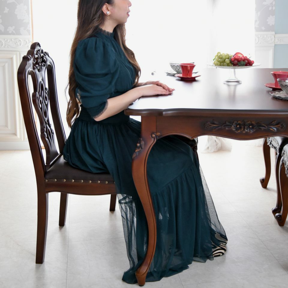 初売り限定 クイーンアン クラシック ダイニングルーム 3点パック 4人用 画像6