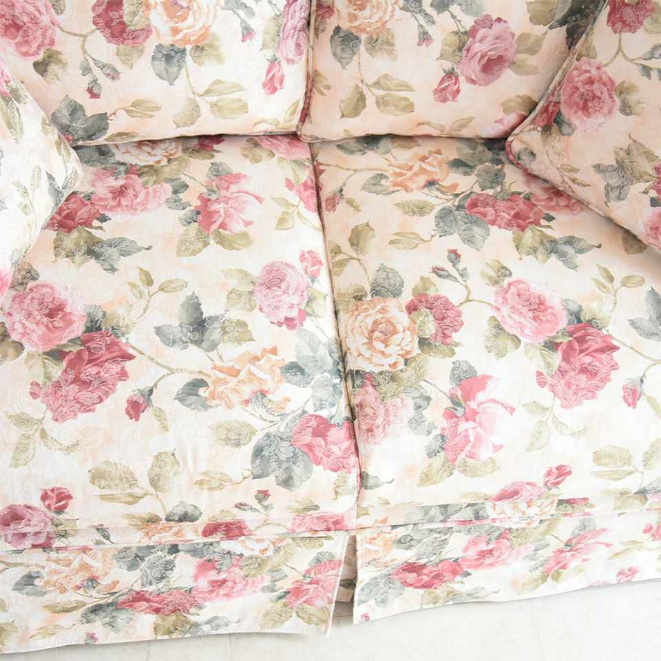 初売り限定 ロココ調 薔薇のソファ 3点パック 2人用ソファ スツール テーブル 画像5