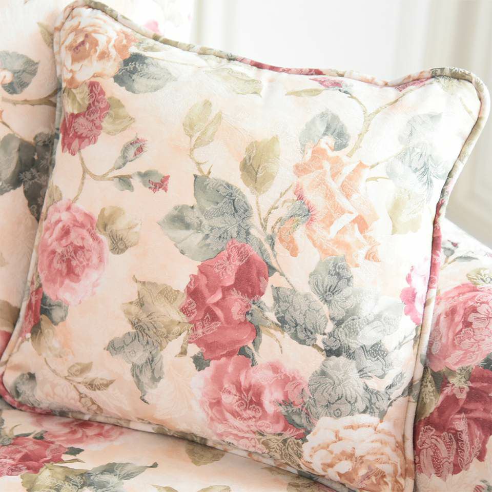 初売り限定 ロココ調 薔薇のソファ 3点パック 2人用ソファ スツール テーブル 画像6