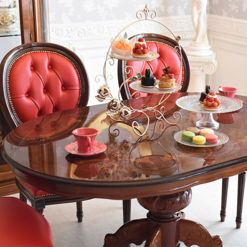 初売り限定 イタリア製 4人用 ダイニングセット 3点パック ヨーロピアン 画像4