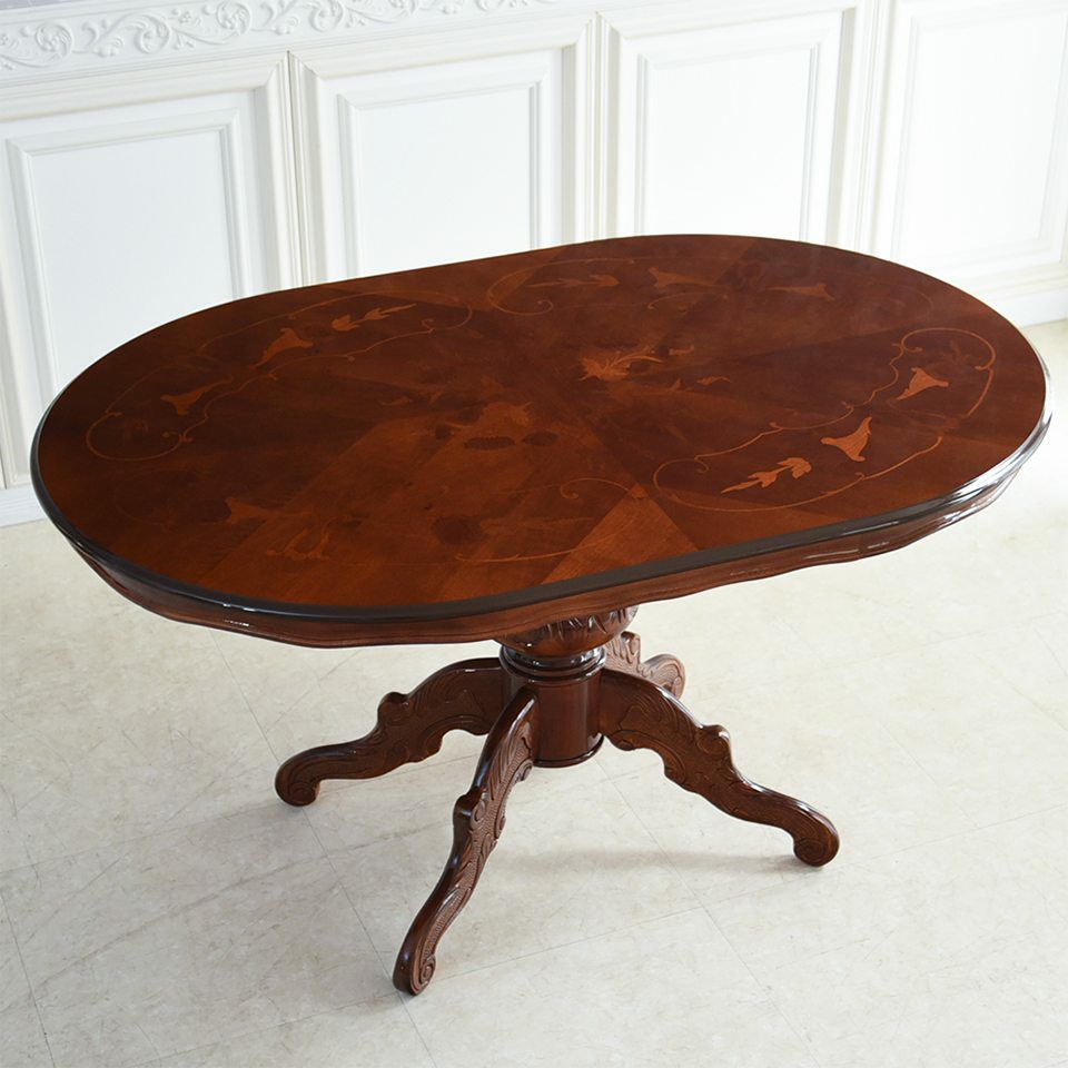 初売り限定 イタリア製 4人用 ダイニングセット 3点パック ヨーロピアン 画像5