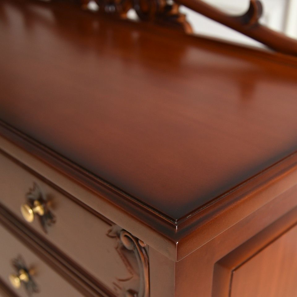 アンティーク調 パルマ マホガニー ワイド チェスト 画像10