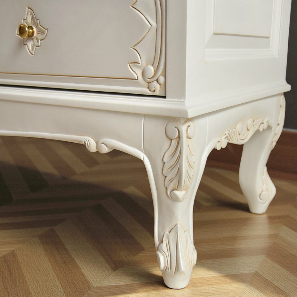 ロココ調 パルマ ワイド チェスト ホワイト 画像13