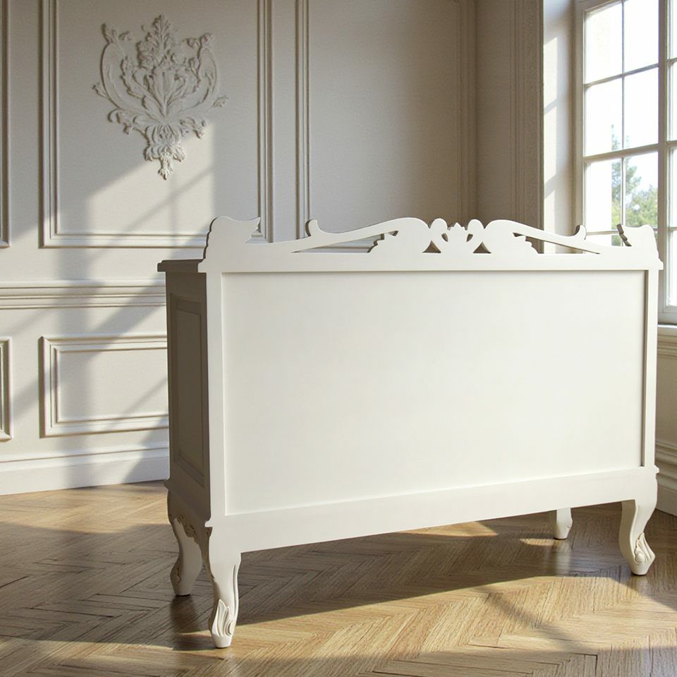 ロココ調 パルマ ワイド チェスト ホワイト 画像14