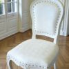 ロココ調 アンリヴェルデ ダイニングチェア アイボリー 猫脚 画像10