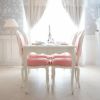 ロココ調 アントワネット ダイニングチェア ピンク 猫脚 画像4