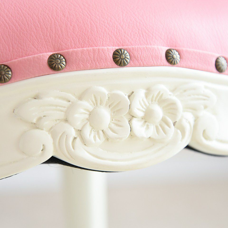 ロココ調 アントワネット ダイニングチェア ピンク 猫脚 画像9