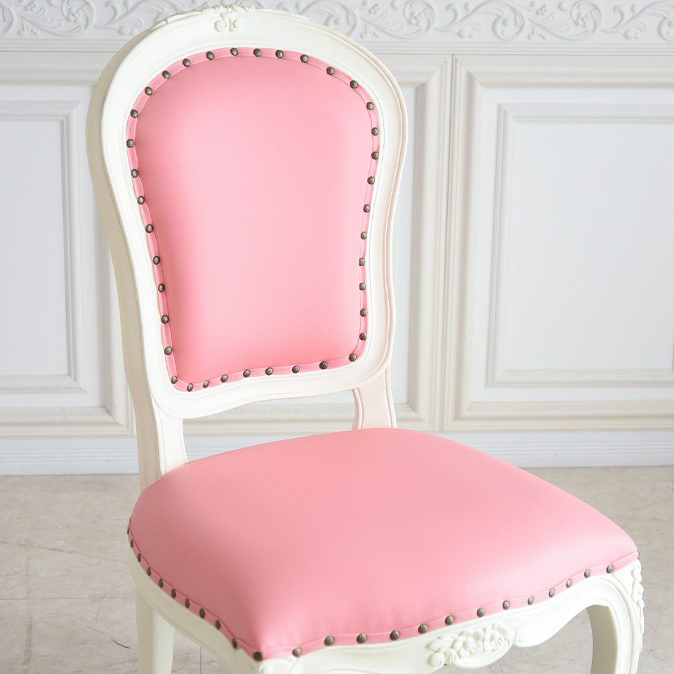 ロココ調 アントワネット ダイニングチェア ピンク 猫脚 画像10