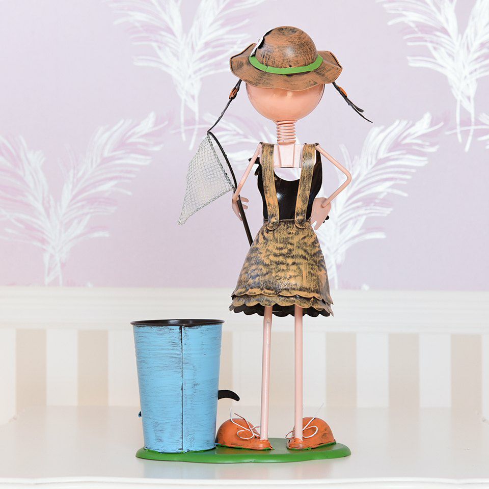 ヨーロピアン ガーデニング オブジェ 虫とり少女 画像6