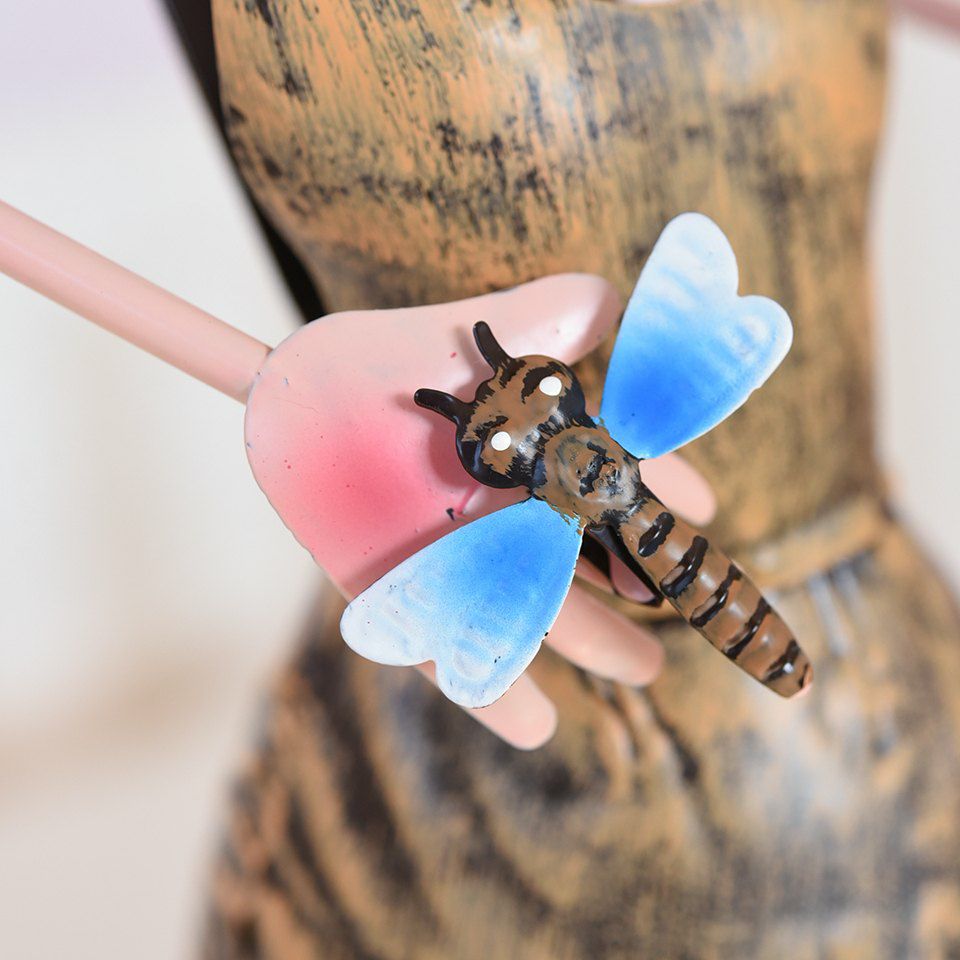 ヨーロピアン ガーデニング オブジェ 虫とり少女 画像10