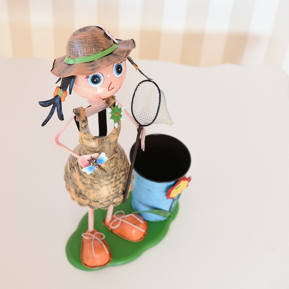 ヨーロピアン ガーデニング オブジェ 虫とり少女 画像15