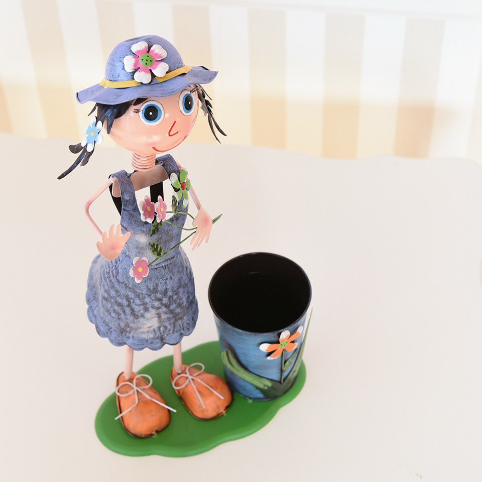 ヨーロピアン ガーデニング オブジェ 花便りの少女 画像15