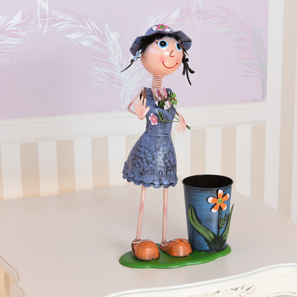 ヨーロピアン ガーデニング オブジェ 花便りの少女 画像16