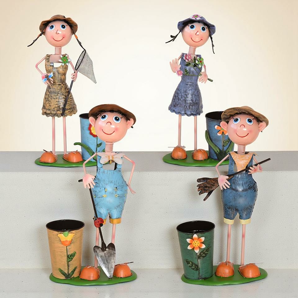 ヨーロピアン ガーデニング オブジェ 小さな庭師の少年 画像17