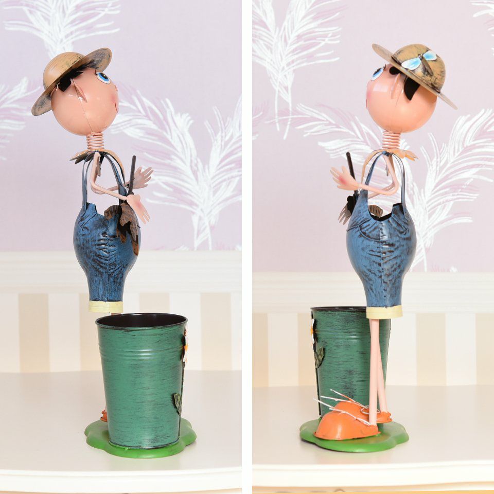 ヨーロピアン ガーデニング オブジェ 夕暮れのわんぱく少年 画像5