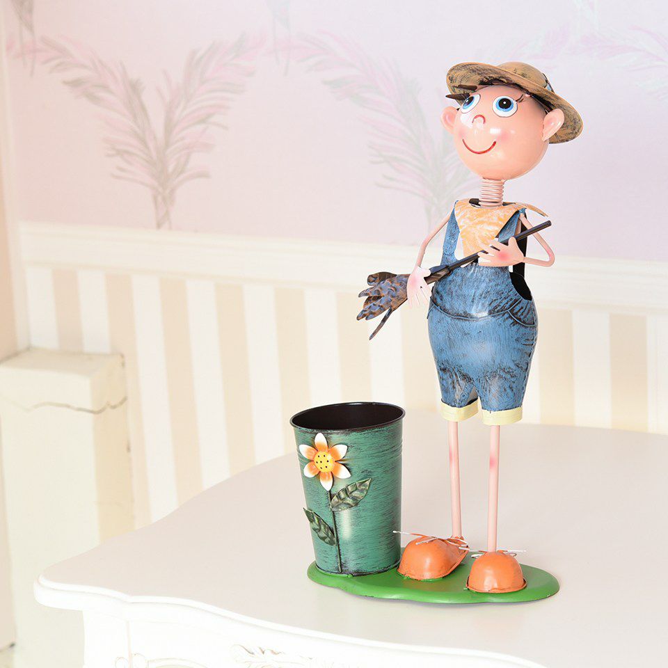 ヨーロピアン ガーデニング オブジェ 夕暮れのわんぱく少年 画像16