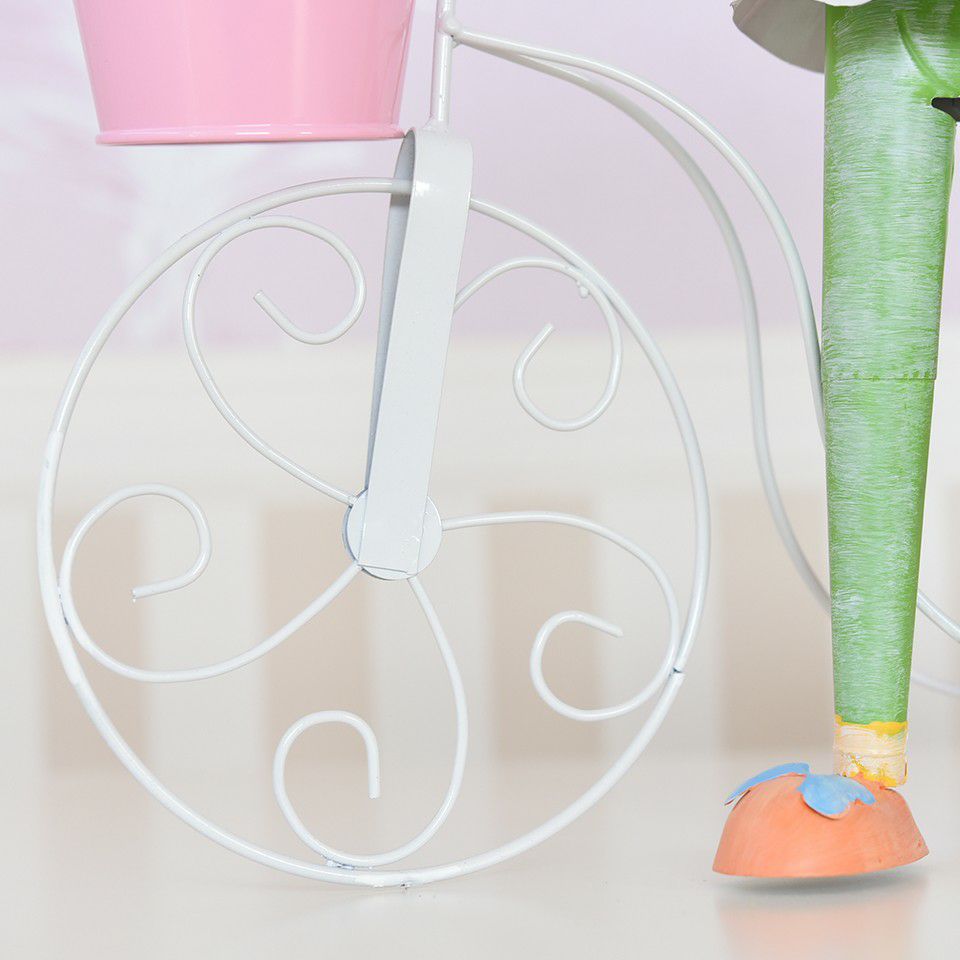 ヨーロピアン ガーデニング オブジェ 自転車の少女 画像14