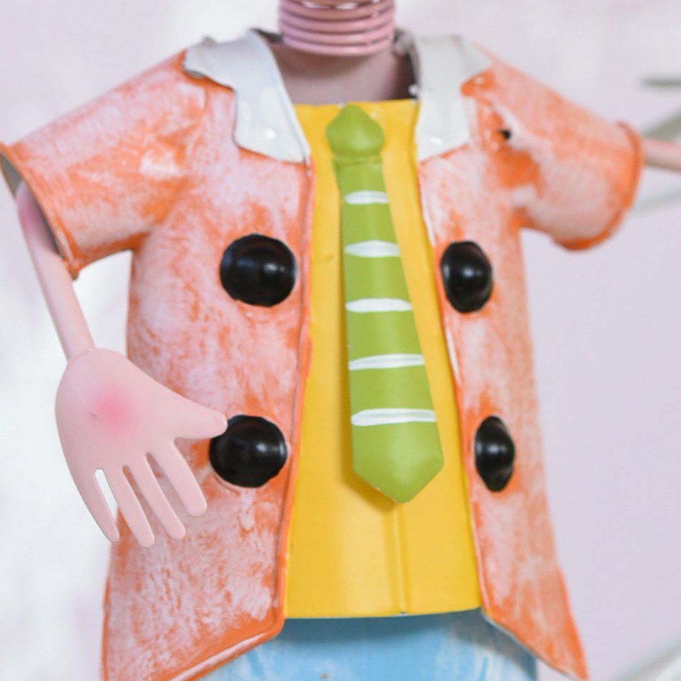 ヨーロピアン ガーデニング オブジェ 自転車の少年 画像9