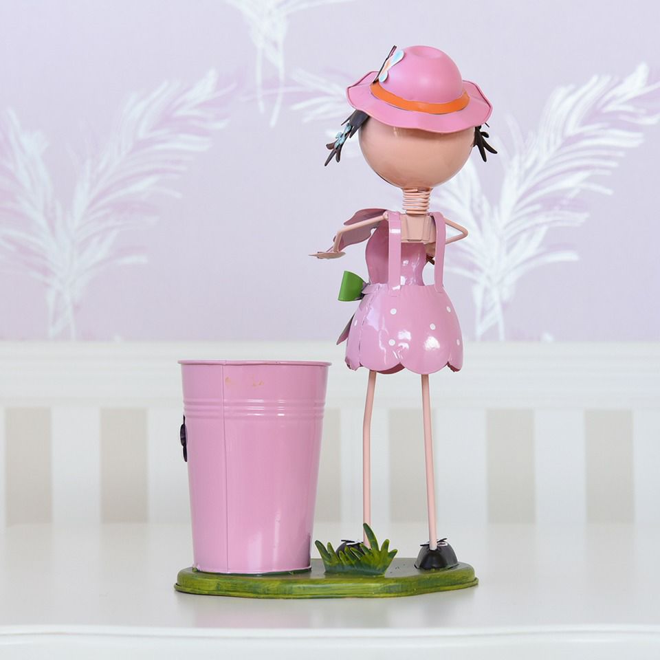 ヨーロピアン ガーデニング オブジェ バイオリンの少女 画像6