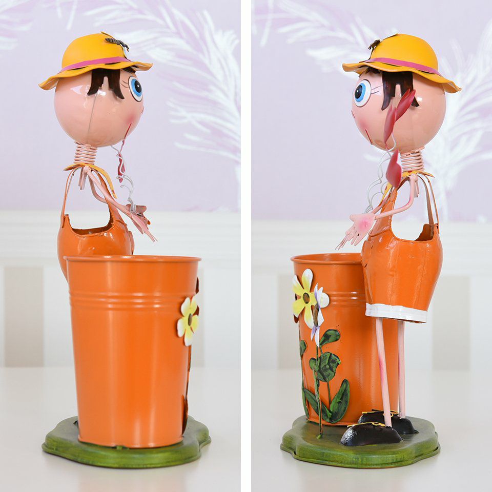 ヨーロピアン ガーデニング オブジェ ハートの少年 画像5