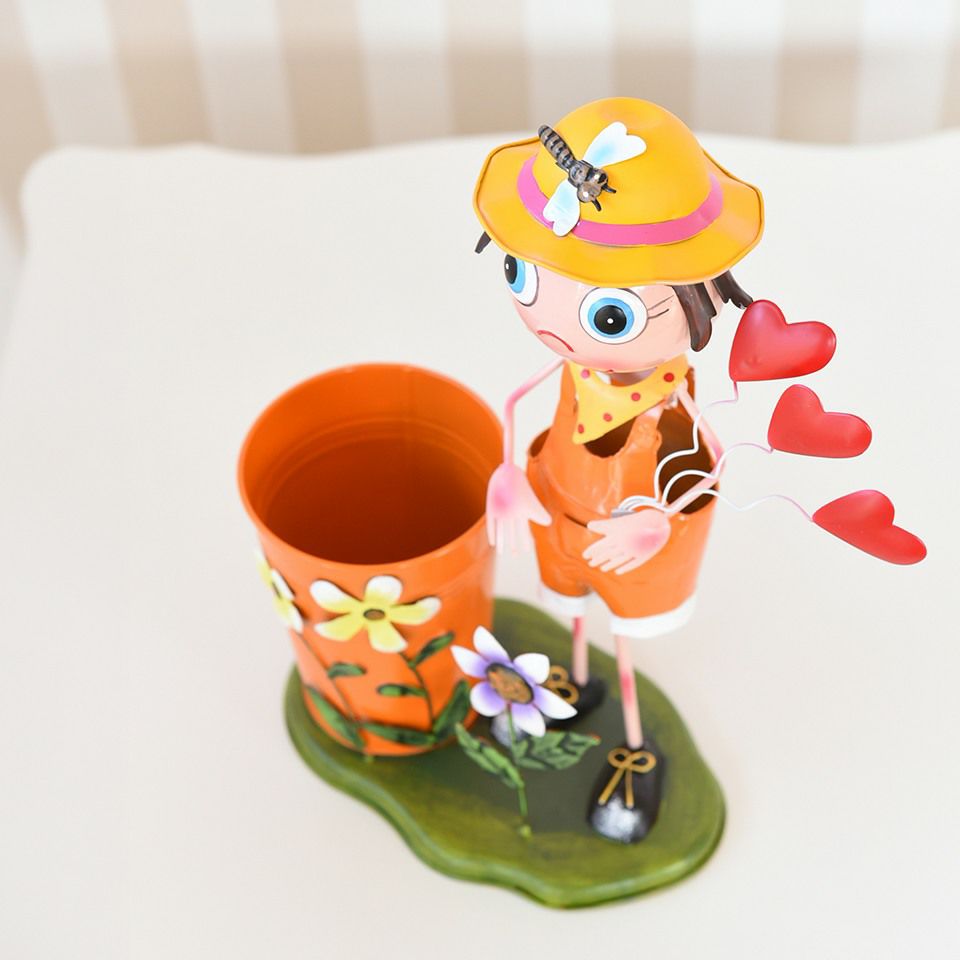 ヨーロピアン ガーデニング オブジェ ハートの少年 画像15