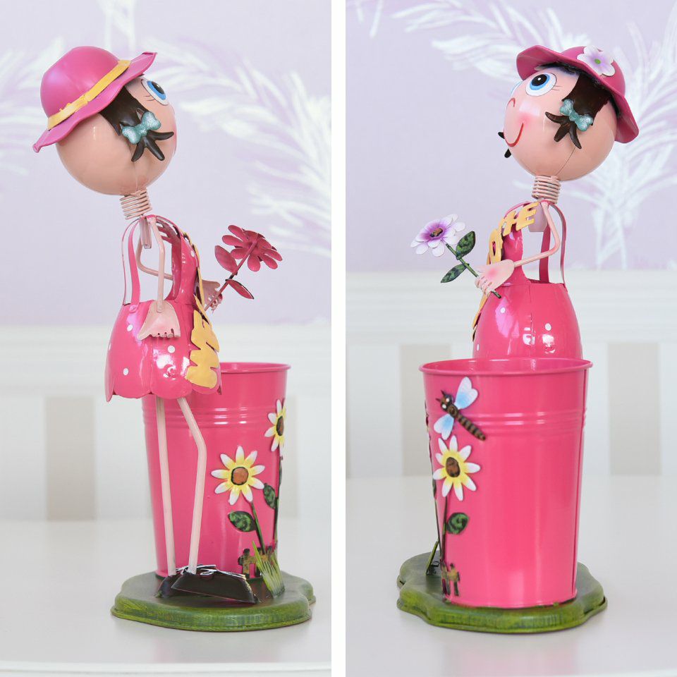 ヨーロピアン ガーデニング オブジェ WELCOMEの少女 画像5