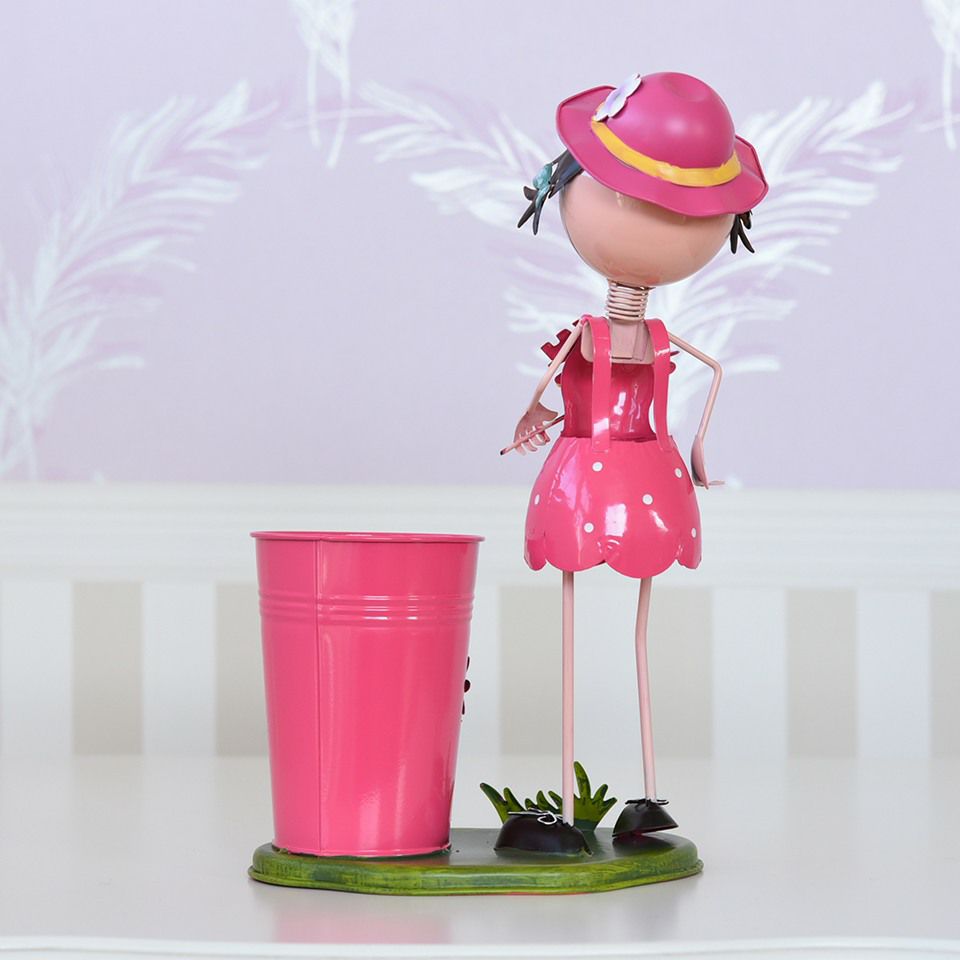 ヨーロピアン ガーデニング オブジェ WELCOMEの少女 画像6