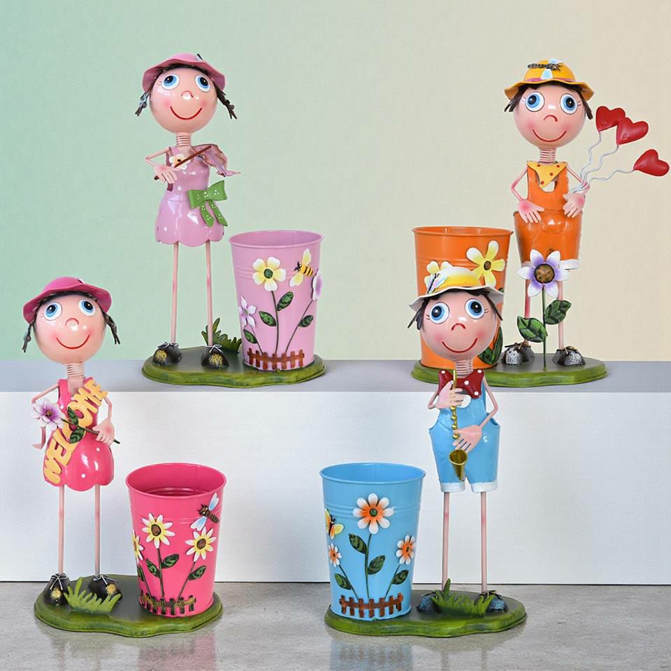 ヨーロピアン ガーデニング オブジェ WELCOMEの少女 画像17