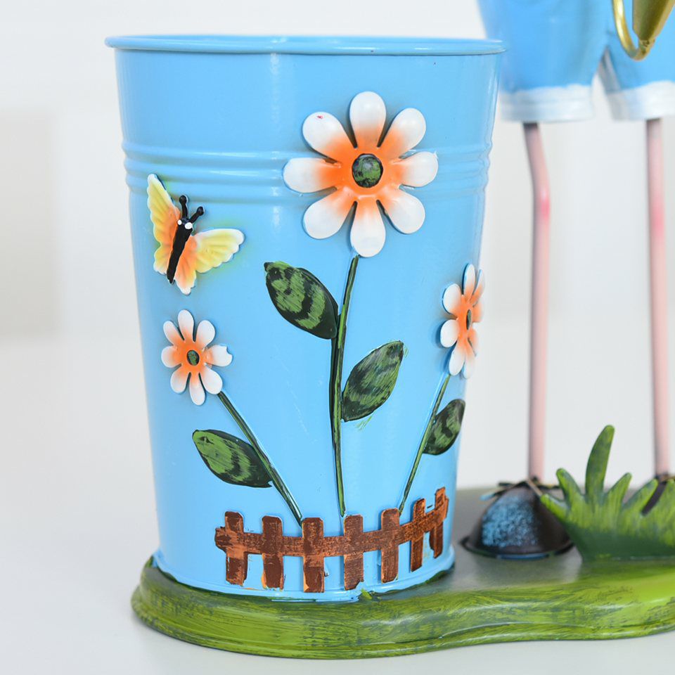 ヨーロピアン ガーデニング オブジェ ラッパの少年 画像12