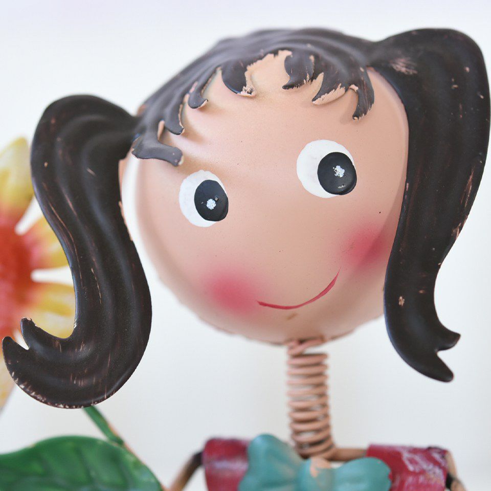 ヨーロピアン ガーデニング オブジェ ミニ ツインテール少女 画像8