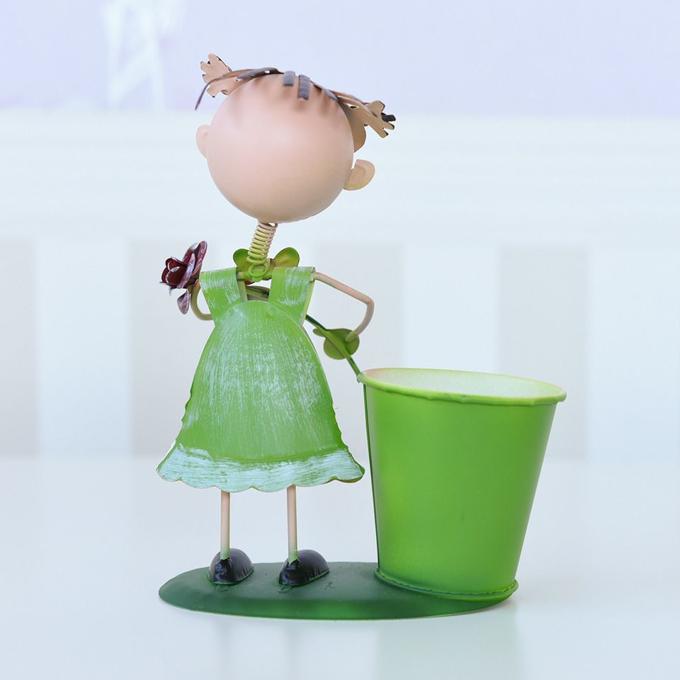 ヨーロピアン ガーデニング オブジェ ミニ ごきげんな少女 画像7