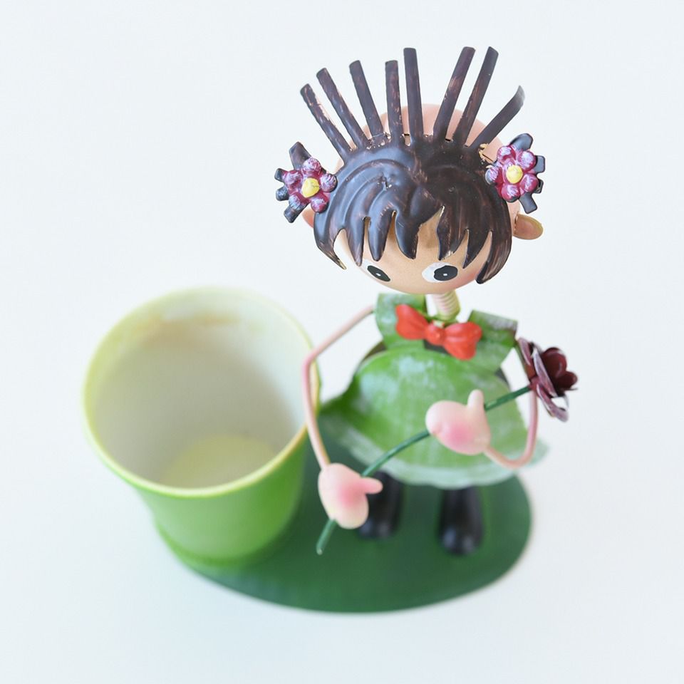 ヨーロピアン ガーデニング オブジェ ミニ ごきげんな少女 画像15