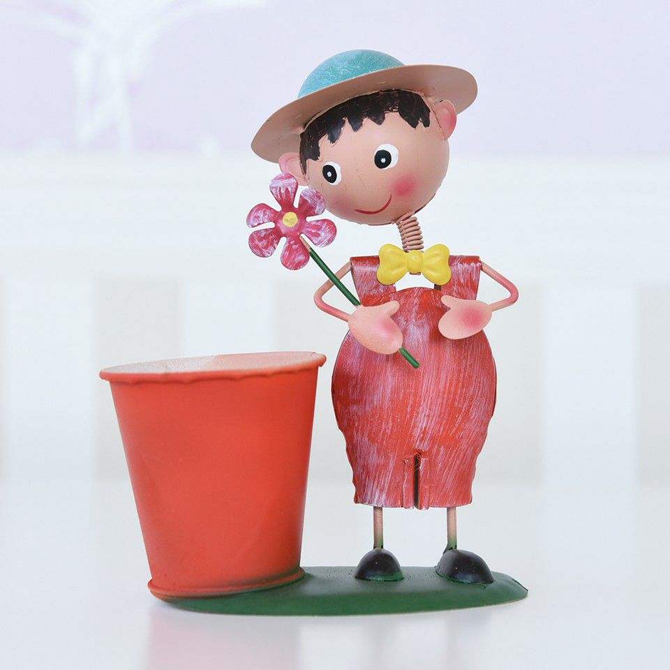 ヨーロピアン ガーデニング オブジェ ミニ 照れ屋の少年 画像4