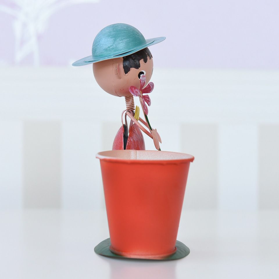 ヨーロピアン ガーデニング オブジェ ミニ 照れ屋の少年 画像5