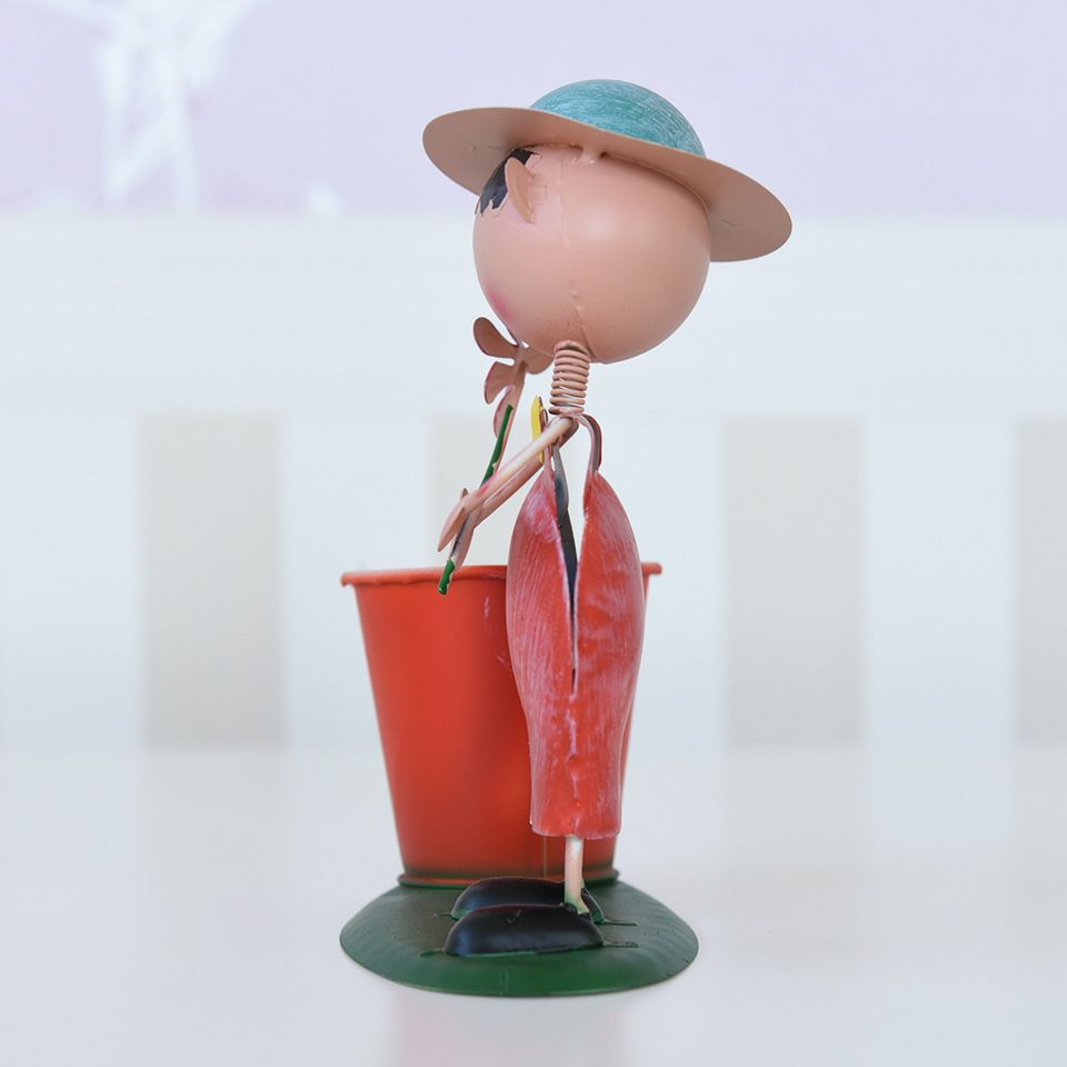 ヨーロピアン ガーデニング オブジェ ミニ 照れ屋の少年 画像6