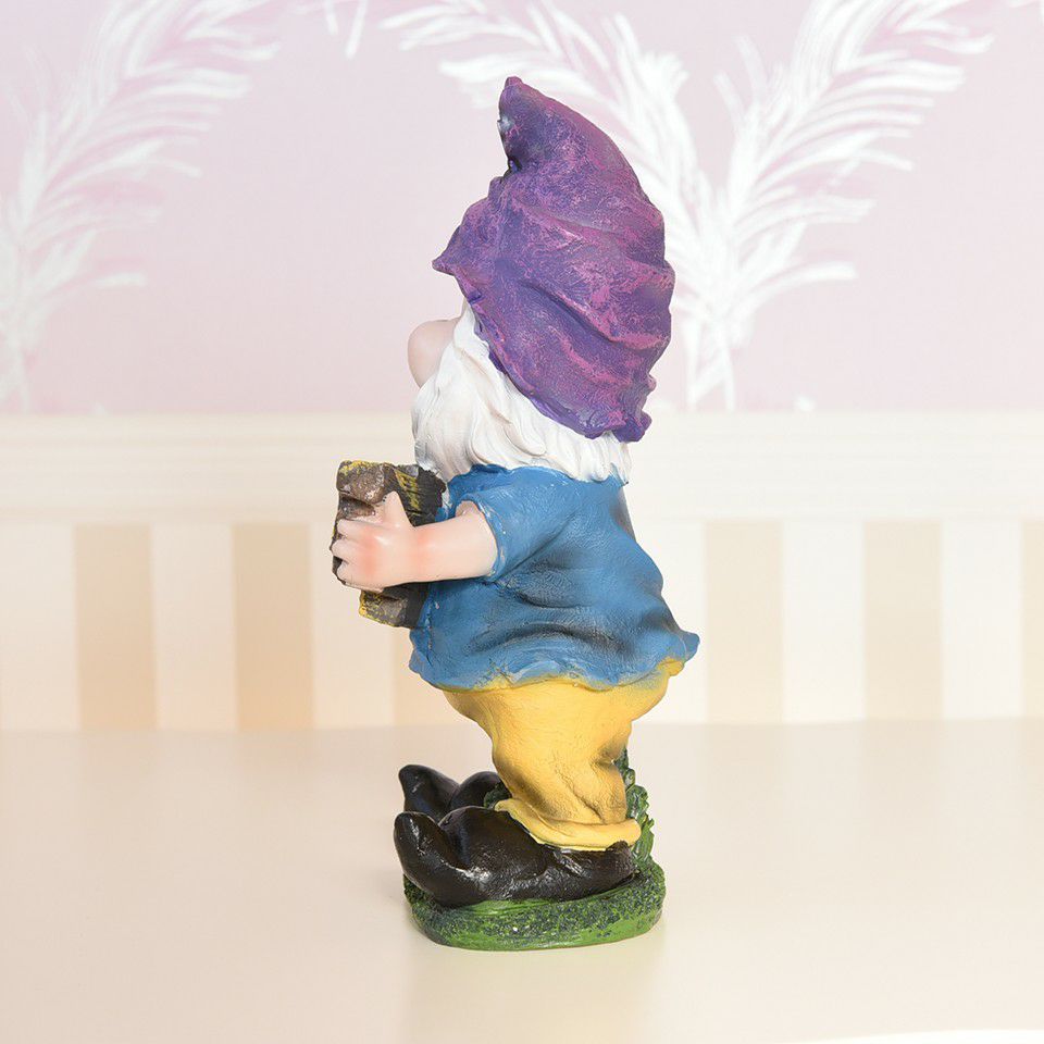 ガーデニング オブジェ ウェルカムドワーフ パープル 画像5
